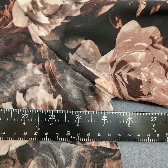 Torrid Floral Georgette Top Women Plus 3X Romantic Bow Tie Blouse Boho Fall - Picture 10 of 11